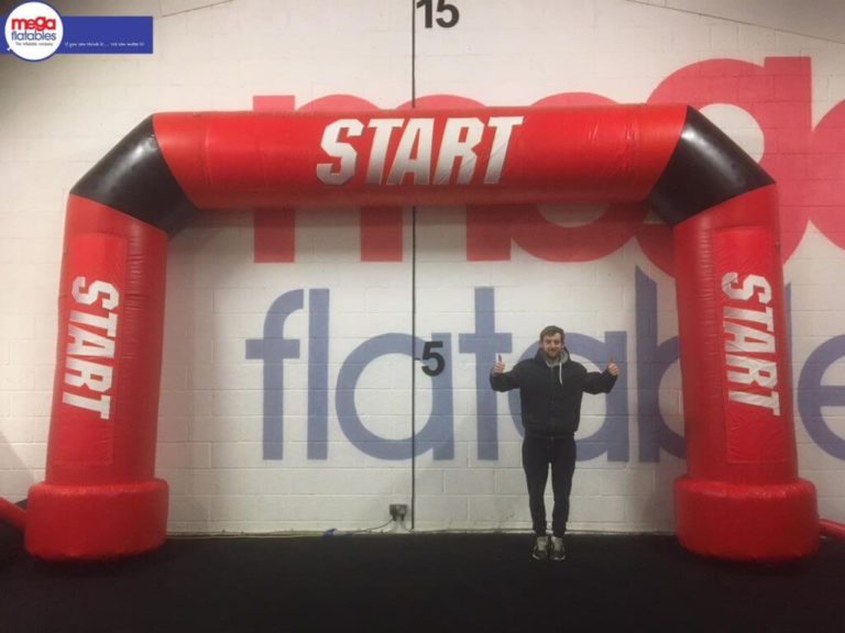 Giant Inflatable Red and Balck Start Arch