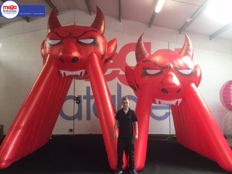 Giant Inflatable Devil Sports Entrances