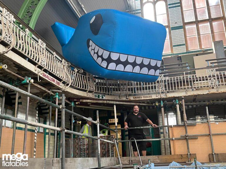 Giant inflatable whale