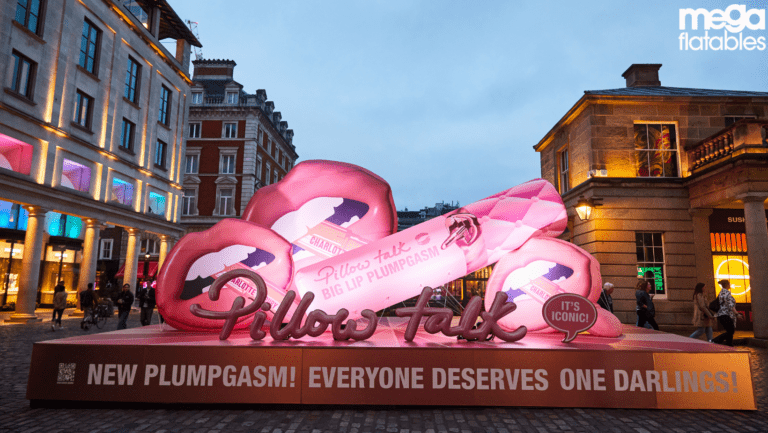 Giant inflatable lips Charlotte tilbury