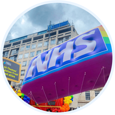 Inflatable NHS blimp