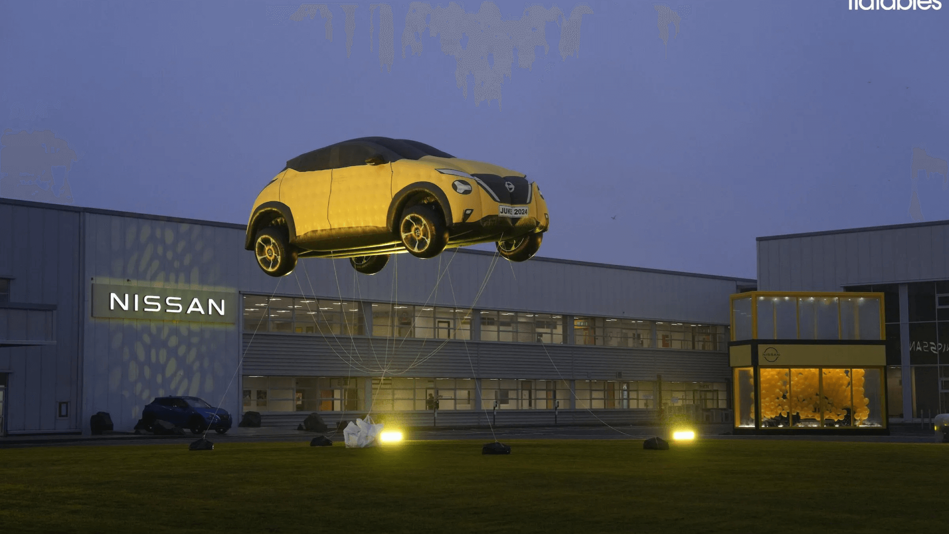 Inflatable Nissan car