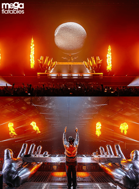 inflatable mirror hands